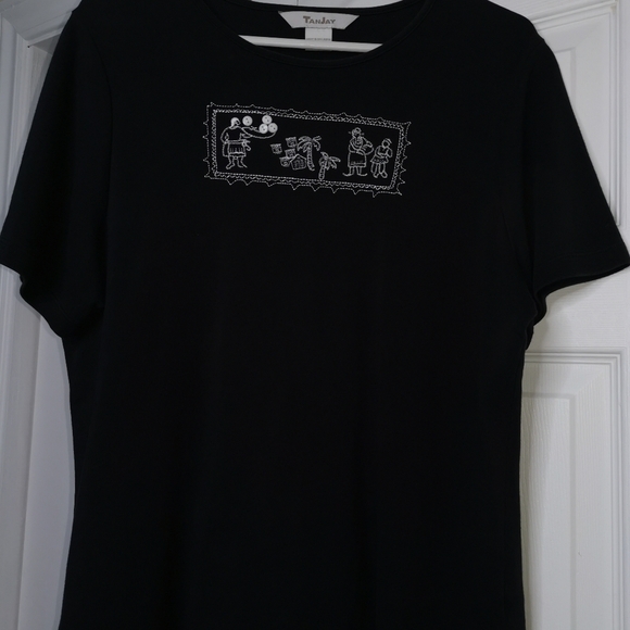 Quality Tanjay t shirt top black - Picture 3 of 8